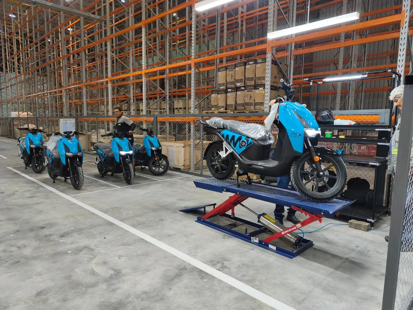 Motos Vammo em preparação na nova fábrica